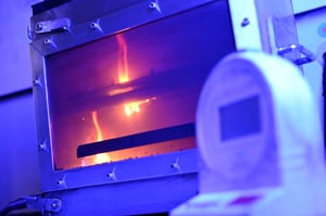 Brennprüfung Brennverhalten imat Prüflabor